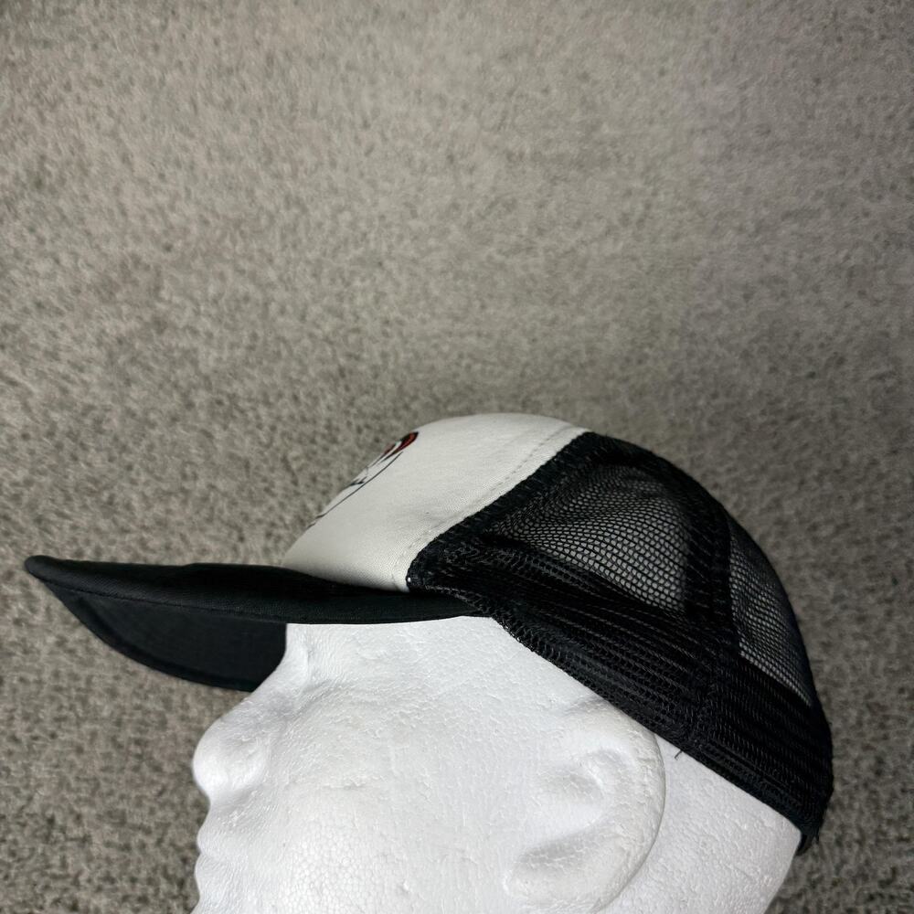 O'Neill Hat Cap Snap Back Mens One Size Black White Trucker Gecko Logo Mesh - Picture 4 of 10